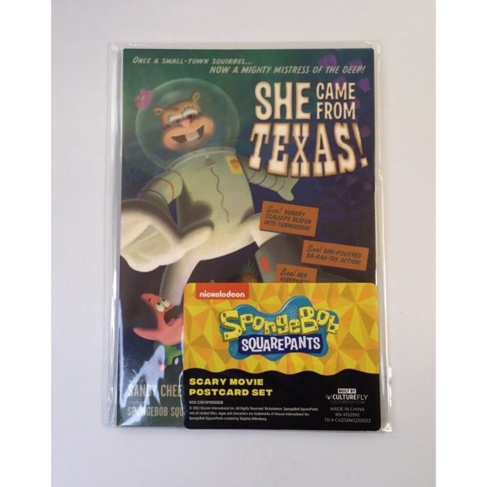 Spongebob Squarepants Scary Movie Poster Postcard Set Culturefly Exclusive
